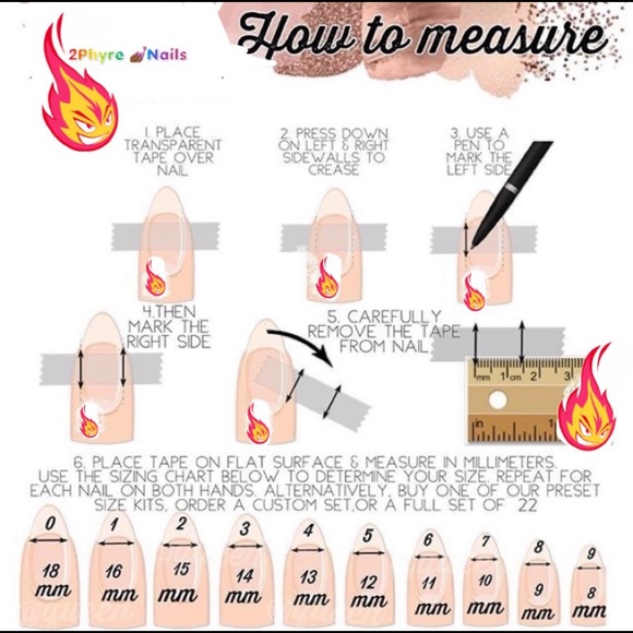 Orange Marble Press-on Set 🧡 LAST ONE ( Small ) - Picture 5 of 6